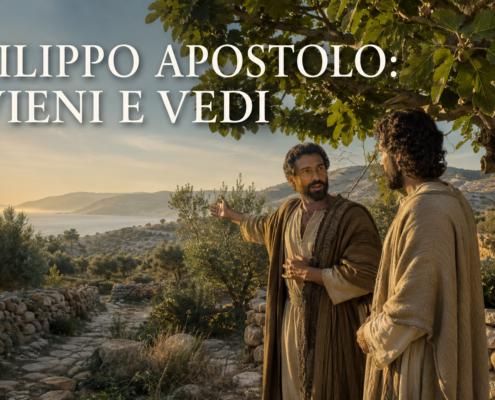 Filippo apostolo invita Natanaele con le parole vieni e vedi