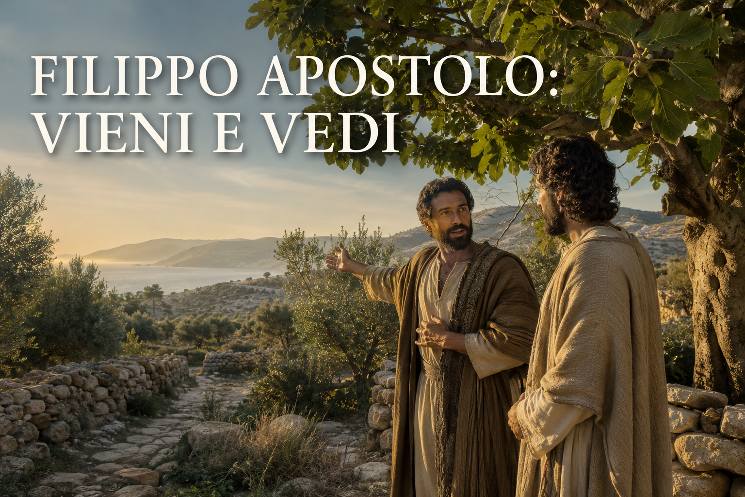 Filippo apostolo invita Natanaele con le parole vieni e vedi