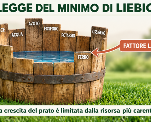 Legge del minimo di Liebig rappresentata da una botte con doghe di diversa altezza